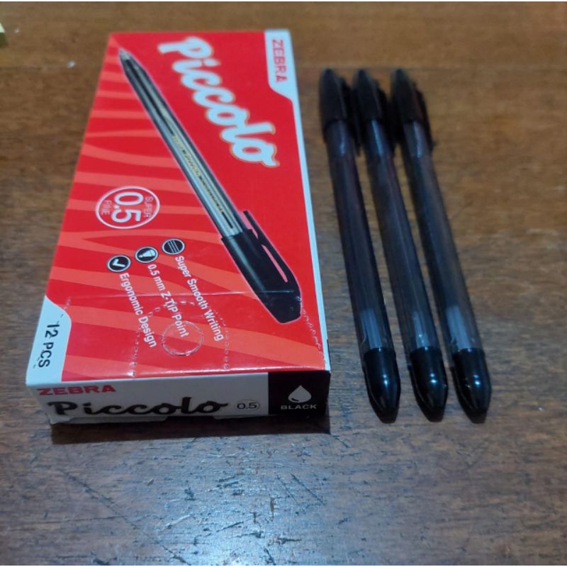 

[BOX ISI 12] PULPEN ZEBRA PICCOLO 0.7 MM HITAM / BALLPOINT / PULPEN / BOLPEN / ZEBRA / PICCOLO / ZEBRA PICCOLO