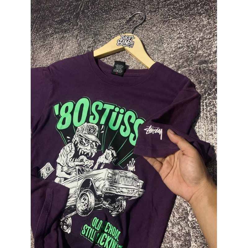 t-shirt stussy vintage 80s old scholl