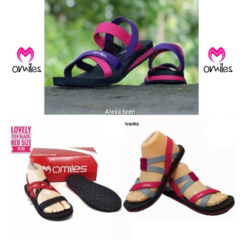 sandal gunung perempuan OMILES IVANKA LOVELY ALEXA TEEN woman sandal
