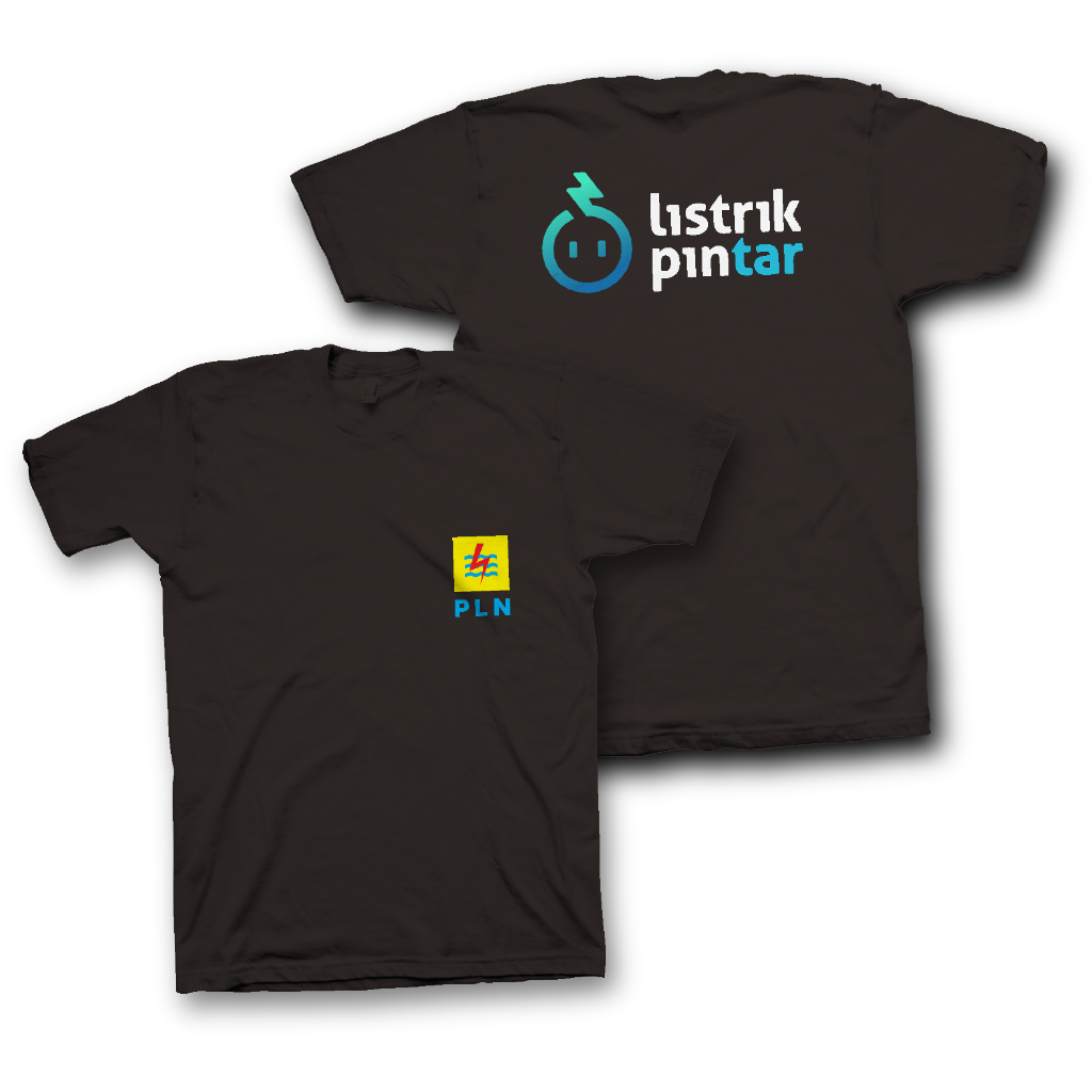 Kaos/T-Shirt PLN Listrik Pintar/Kaos Perusahaan PLN Listrik Pintar