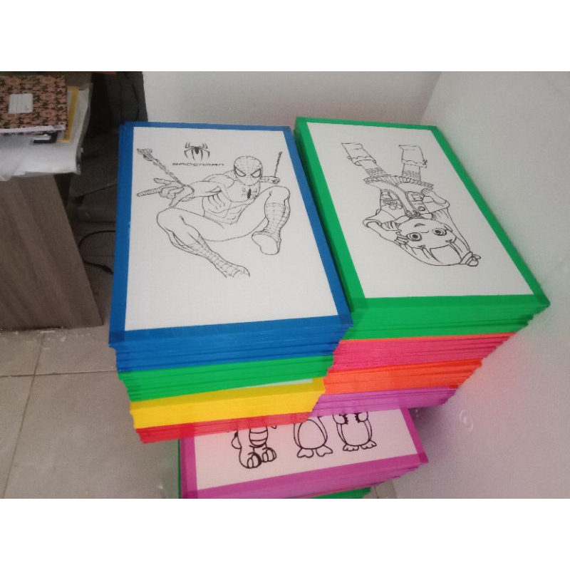 

sterofoam lukisan anak ukuran 30x40 50pcs