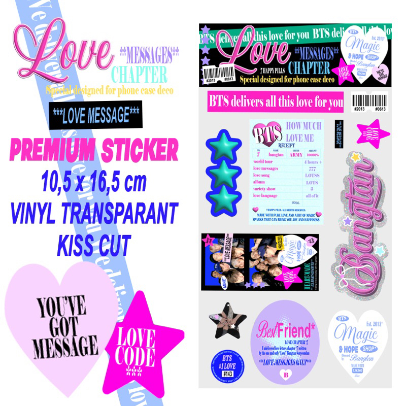 

LOVE MESSAGES DECO PREMIUM STICKER