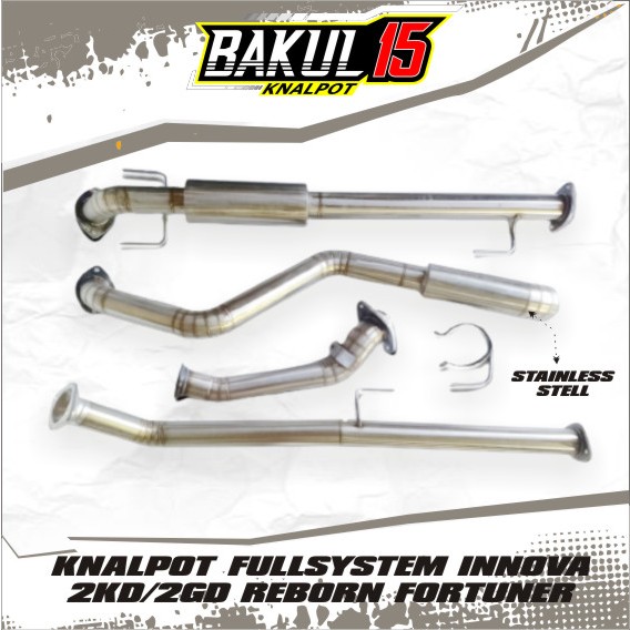 KNALPOT FULLSYSTEM INNOVA 2KD/2GD REBORN FORTUNER VRZ GR berkualitas