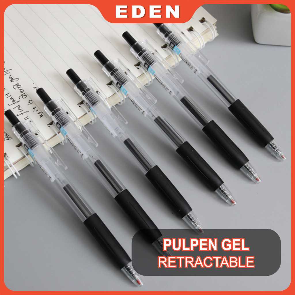 

Pulpen Gel Retractable Tinta Warna 0.5mm Ballpoint Alat Tulis Gel Pen
