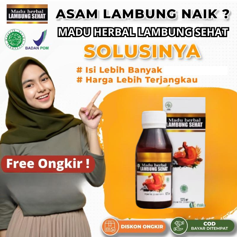 Madu Herbal Lambung Sehat Original Madu Solusi Atasi Asam Lambung, Maag, Anxiety, Gerd, Infeksi Rada