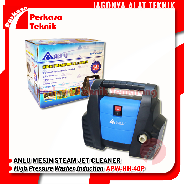 ANLU APW-HH-40P Mesin Steam Jet Cleaner High Pressure Washer Induction
