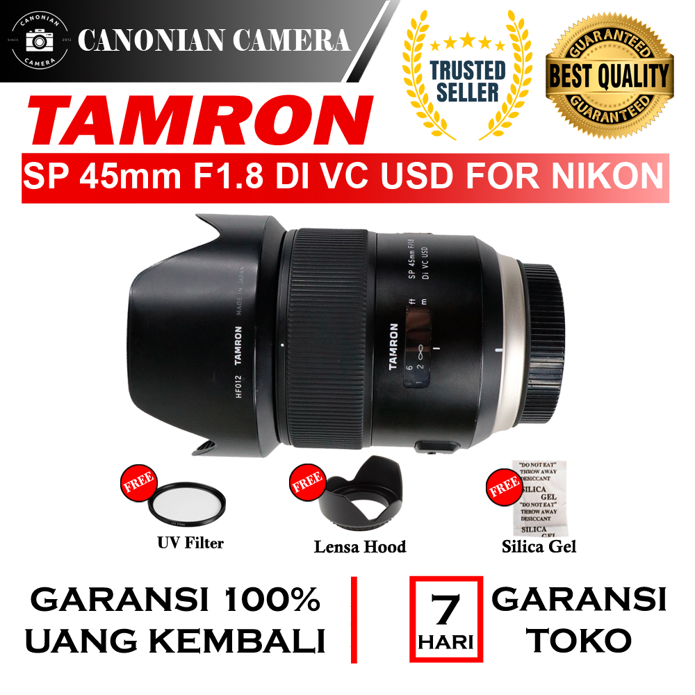 Lensa Tamron SP 45mm F1.8 DI VC USD For Nikon Mulus Dan Sehat