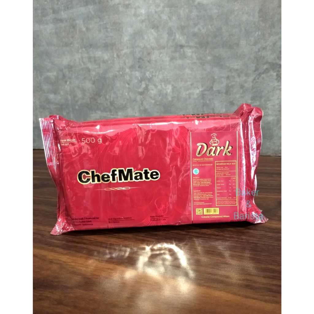 

ChefMate Dark Chocolate Compound 500gr Coklat Batang Cokelat 500gram