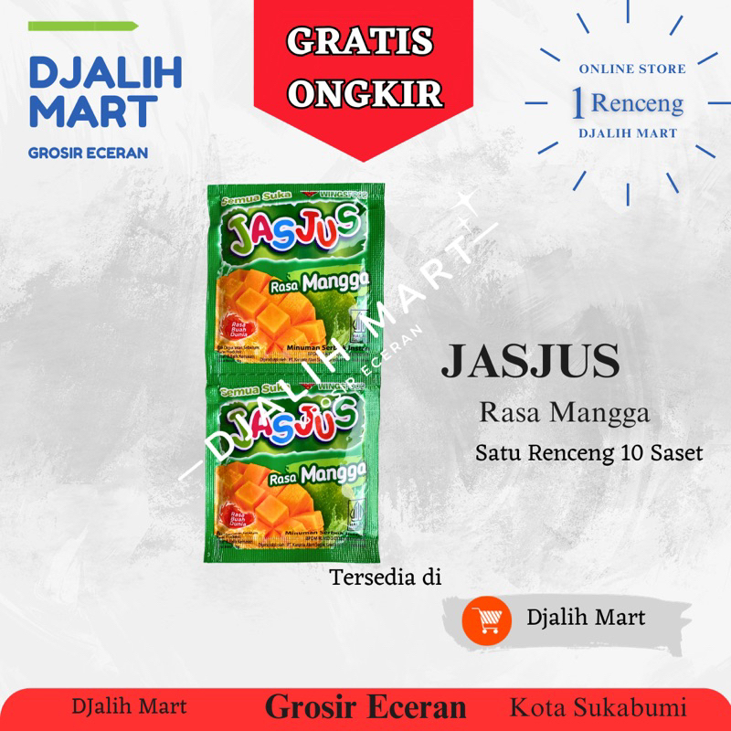 

Jasjus Minuman Serbuk Instan Rasa Mangga 10pcs