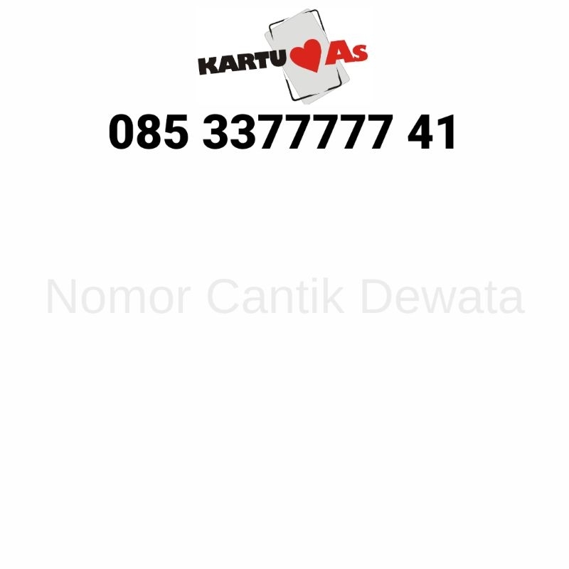 Nomor Cantik Kartu AS Perdana Telkomsel Nomer Cantik Seri Panca 33 77777