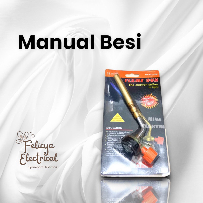 KEPALA LAS SINGLE MANUAL / Gas Torch Manual Bahan KUNINGAN DAN BESI