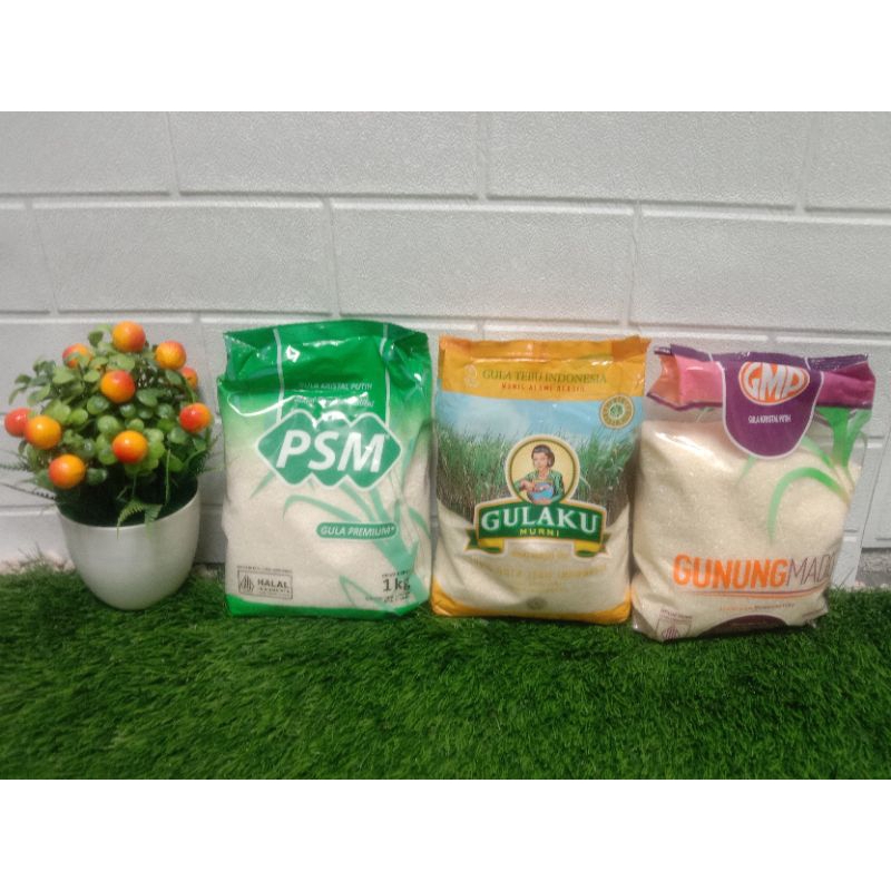 

paket gula isi 3 kemasan 1kg,gulaku,gula rose brand,gula refil