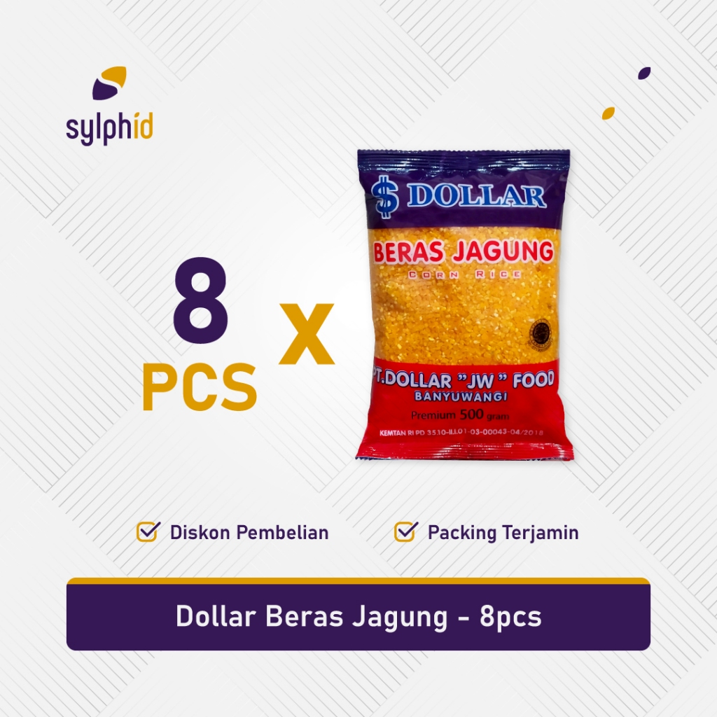 

Beras Jagung Dollar 500 gram / Nasi Jagung Penderita Diabetes 500g (8 pcs)