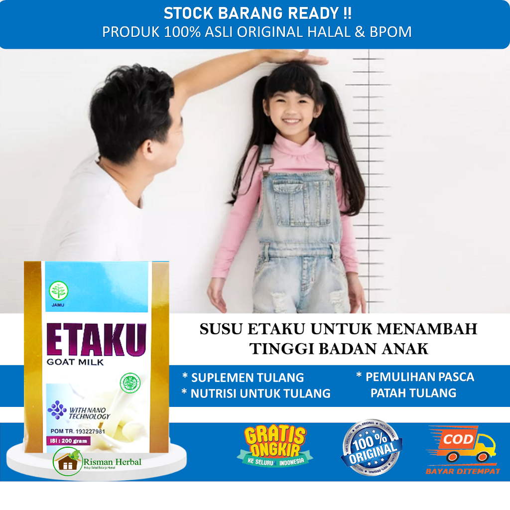 

Susu Peninggi Badan Obat Peninggi Badan Walatra Susu Kambing Etaku Asli 100% Asli Original