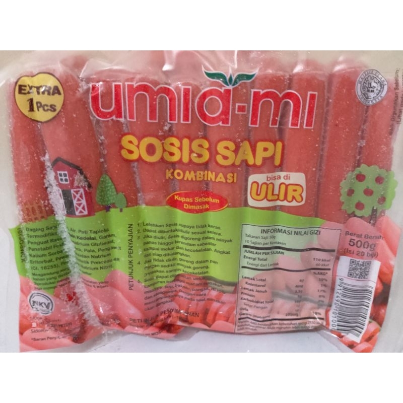 

UMIAMI sosis sapi ulir 500gr