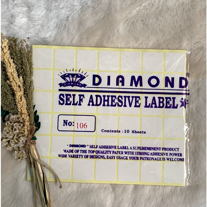 

Label 106 Sticker (isi 420 label) 2,5 X 2,5 Cm / Stiker Label Kertas Lem Tag Nama Harga Makanan Undangan