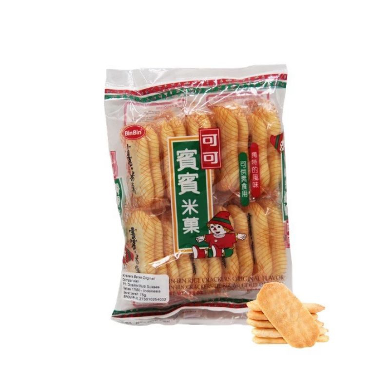 

bin bin rice crackers biskuit rasa orignial 75gr