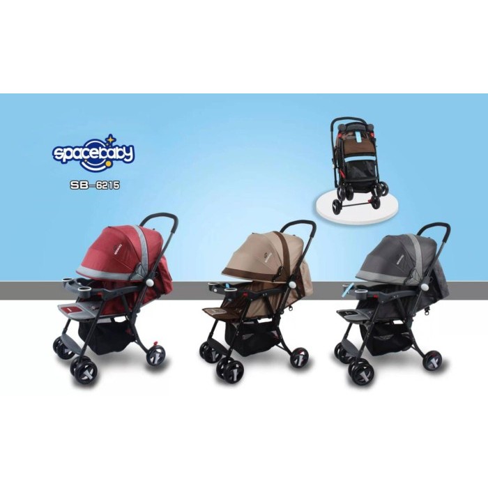 Stroller SPACE BABY SB - 6215 / Kereta Dorong Anak Bayi /Dorongan Anak