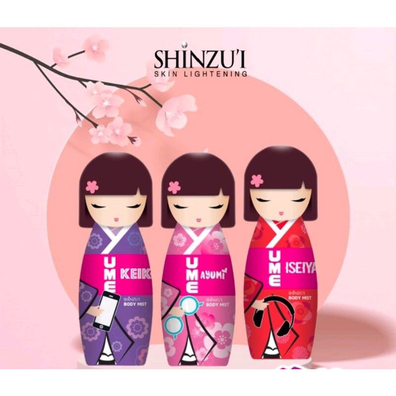 Ume Body Mist Keiko, Parfume Ume Body Mist, Shinzui Ume Bodymist, Parfume murah, Parfume ume