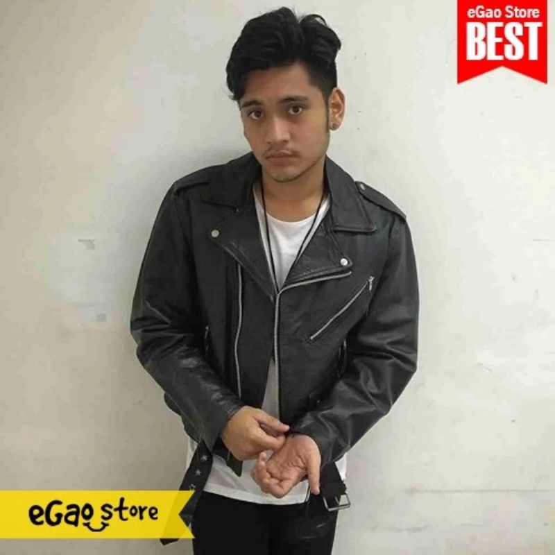 JAKET RAMONES PRIA ROCK N ROLL / JAKET ANAK JALAN / JAKET KULIT KOREA / JAKET KULIT SUPER COD