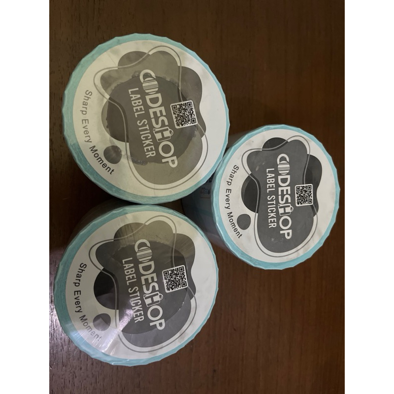 

Label Barcode 33 x 15 mm - 33x15 mm - 33x15mm - (2 Line ) - Kertas Sticker Label Semicoated Isi 5000