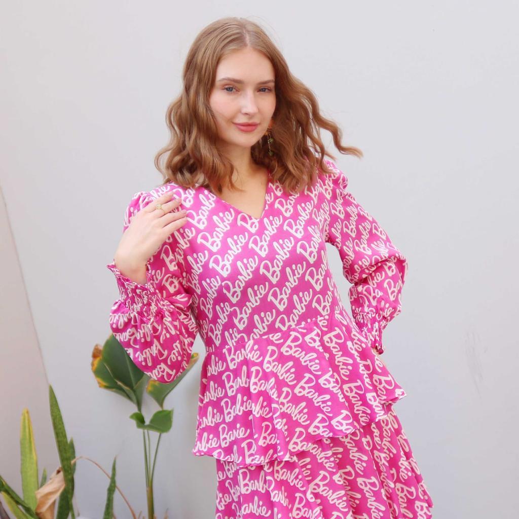 Natafashion69 ( Terbaru ) Dress Tingkat Berbie / Dress natalan / Dress Tingkat / Dress terbaru / Baj