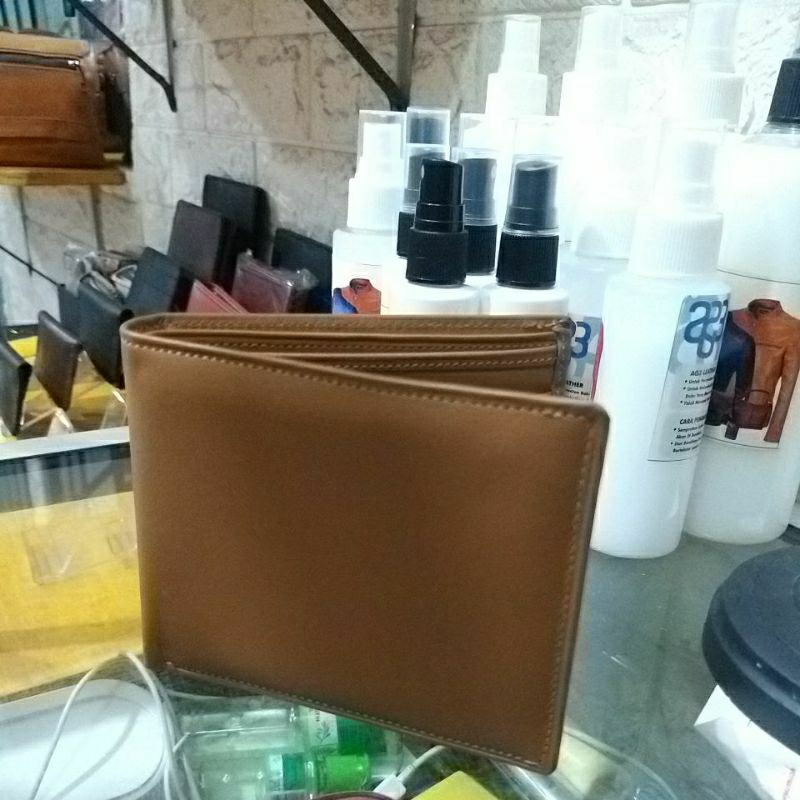 dompet lipat laki laki kulit asli