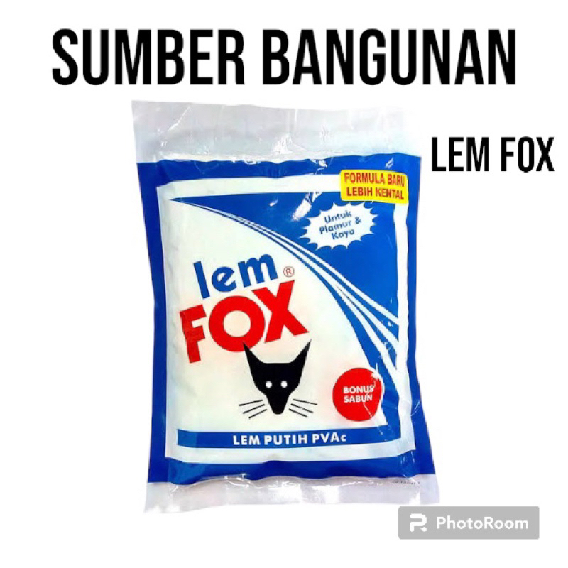 

LEM FOX / LEM PUTIH / LEM PLAMIR / LEM KERTAS / LEM TEKSTUR 700 gram