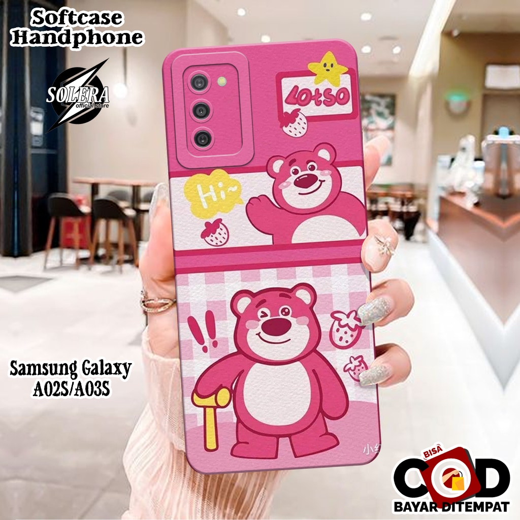 Case Samsung Galaxy A02s/A03s Softcase Samsung Galaxy A02s/A03s Terbaru Fashion Case Kartun Pink Sil
