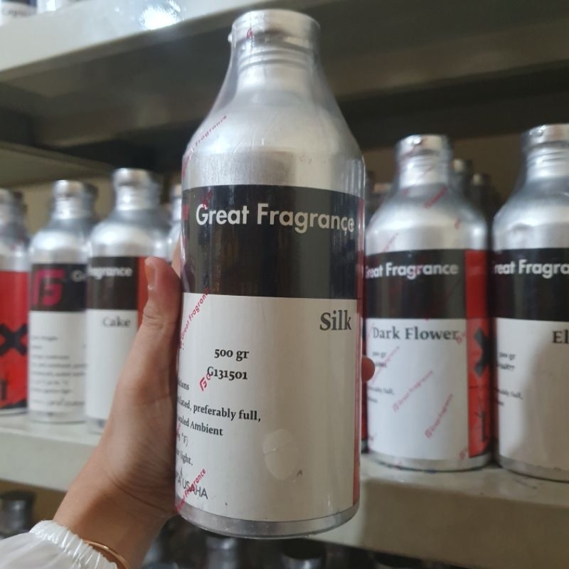 SILK GREAT FRAGRANCE BIBIT PARFUM MURNI SEGEL 500gram SEARAH OUD SILK MOOD by MF