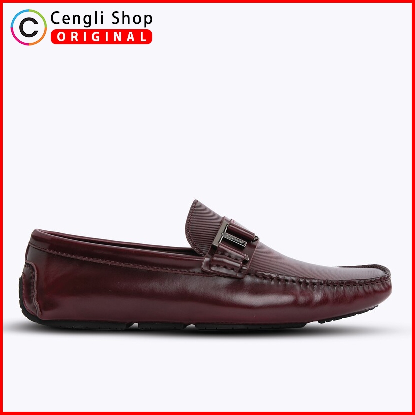 EM31 SEPATU LOAFER EVERBEST PRIA ORIGINAL LOAFERS PANSUS KULIT MERAH MAROON