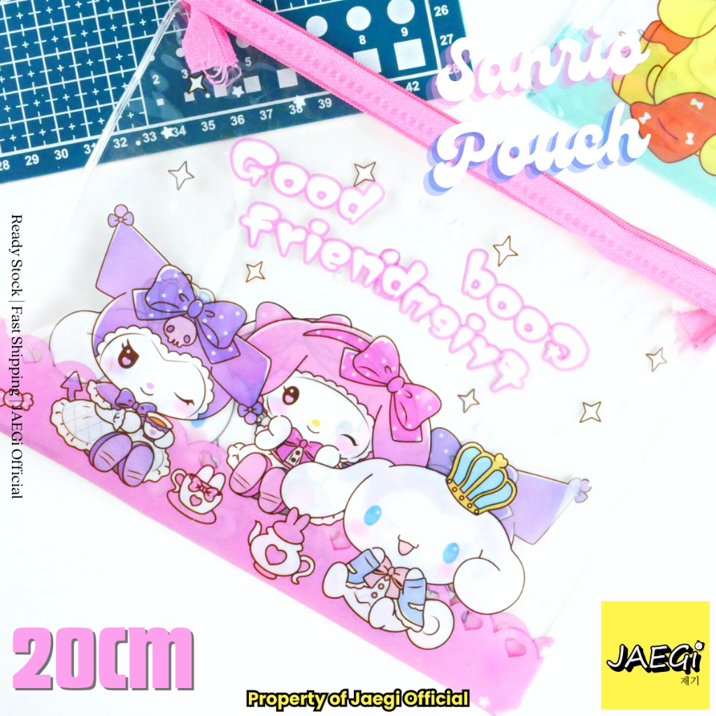 

JAEGi - Map Mika A5 Transparan / Pouch Sanrio Edition Multifungsi 20 cm