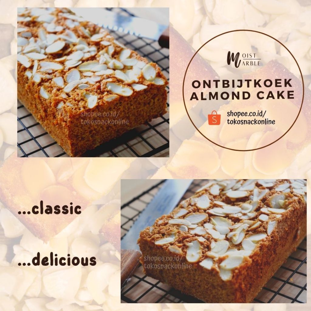 

Ontbijtkoek Almond Homemade Cake by MoistMarble