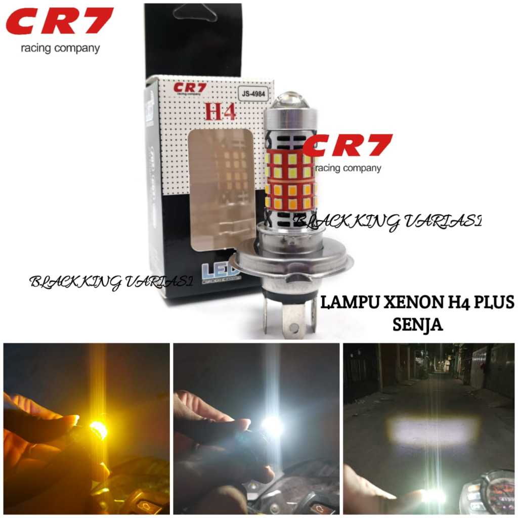 Lampu Led H4 Motor 40 Led Lampu Utama Lampu Depan Motor H4 Universal Putih Kuning 40 Titik Led Lampu