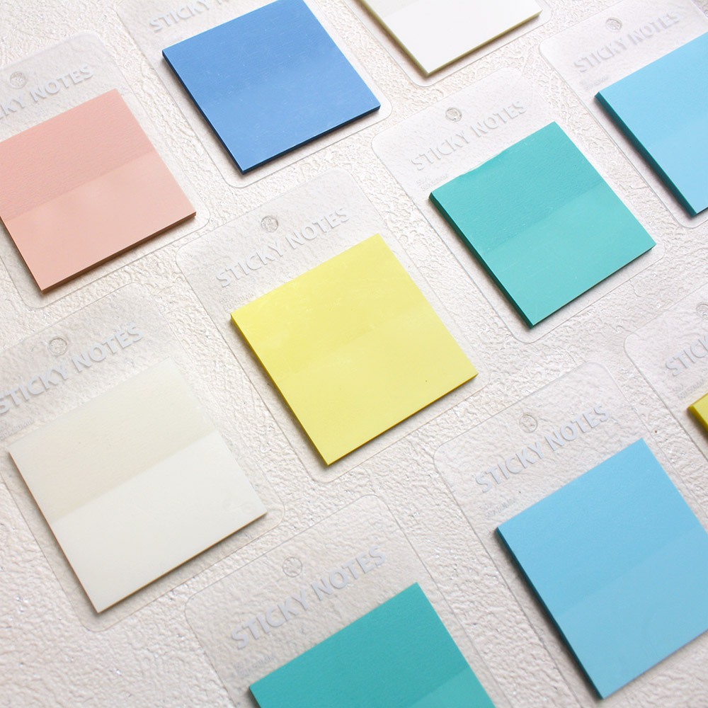 

PINKABULOUS A Colorful Square See-Through Sticky Notes - Catatan Tempel - Notes