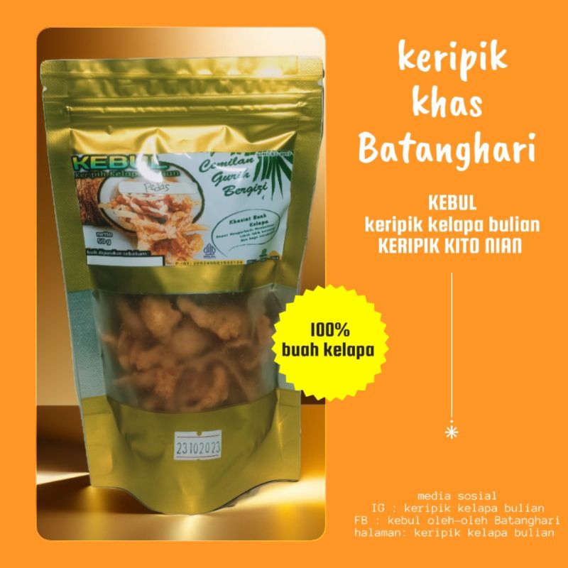 

keripik kelapa bulian KEBUL 50g