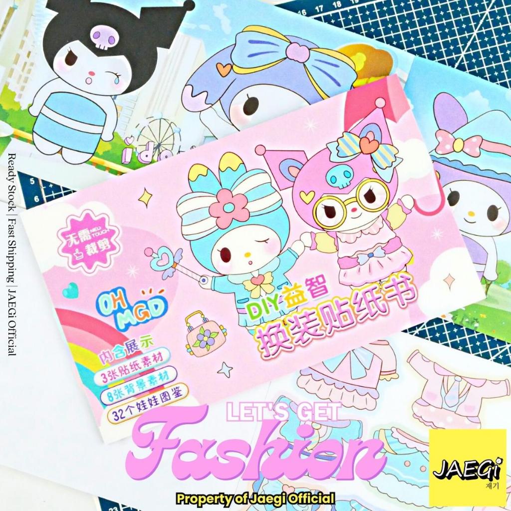 

JAEGi - Medium Fashion Book Sanrio Character Stiker Buku isi 11 Lembar Premium