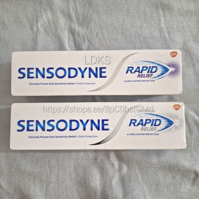 Sensodyne Rapid Relief 100g - Pasta Gigi / Odol / Perawatan Gigi Sensitif