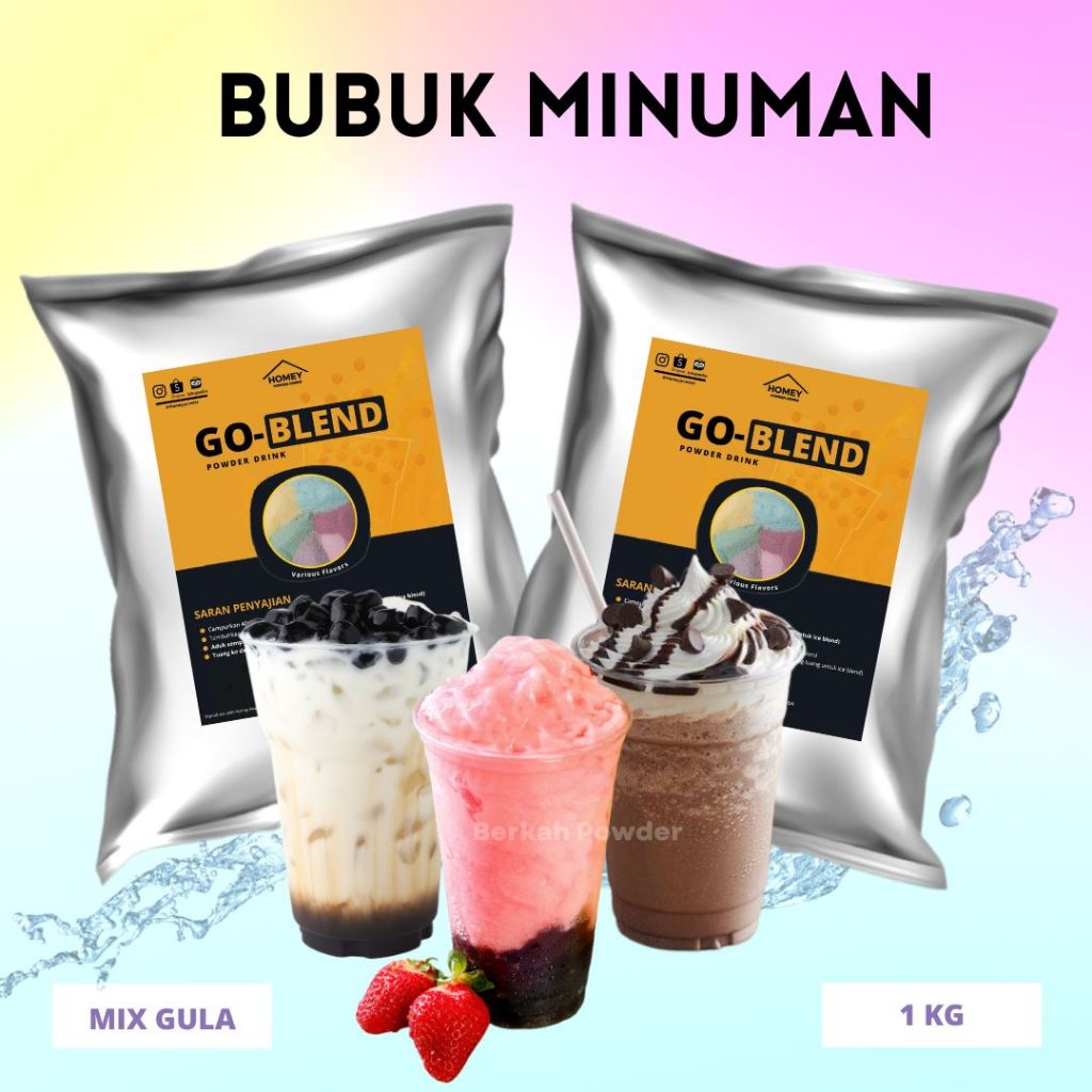 

Bubuk Minuman Rasa 1KG Serbuk Kekinian 1 KG Boba Powder drink Instan Viral Capcin Es Akuarium