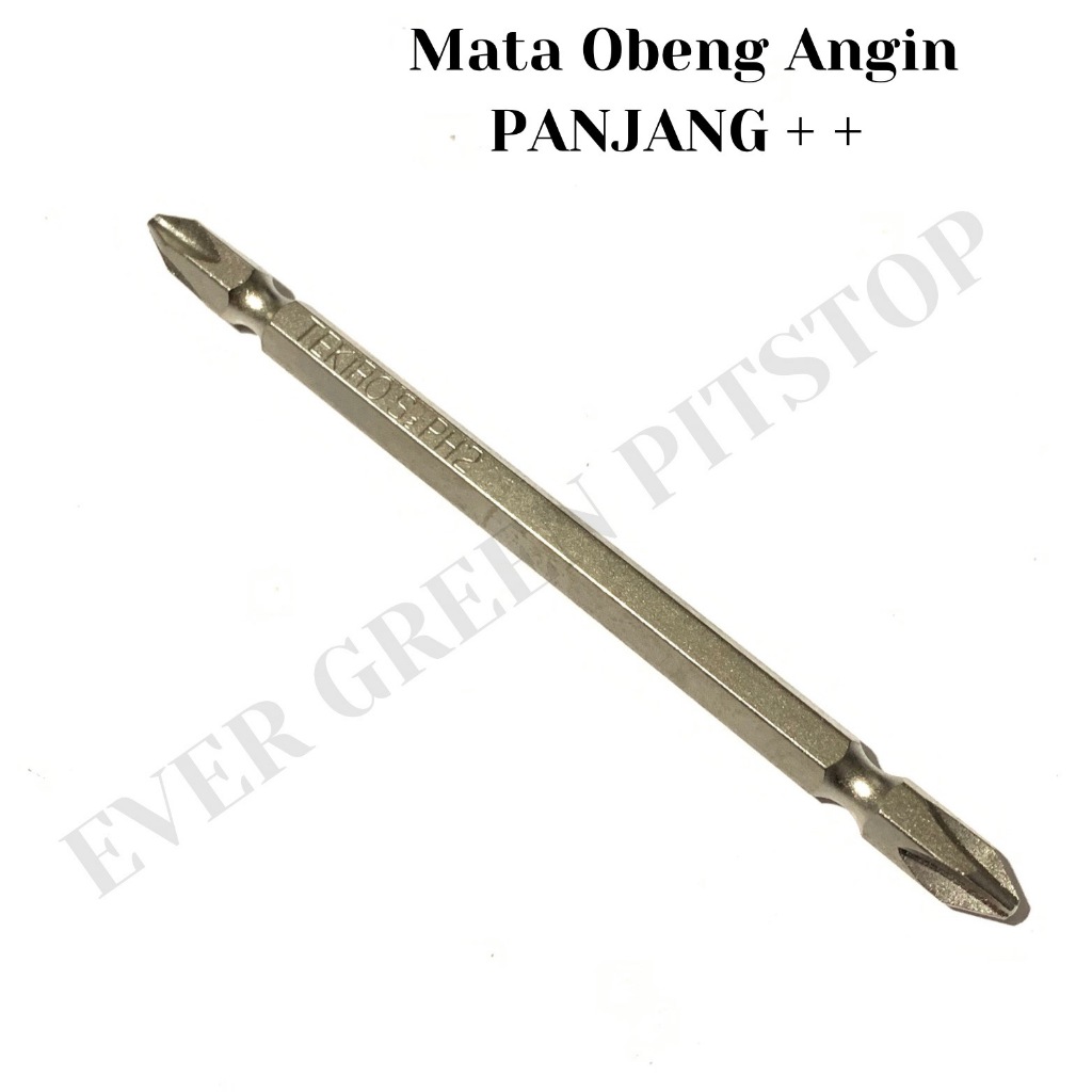 TEKIRO MATA OBENG ANGIN PANJANG untuk BOR LISTRIK Mata Bor Beton Besi Obeng Ketok Gedor Gerinda Plus