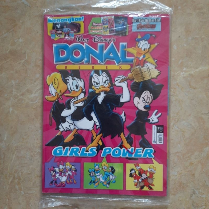 Komik Lebar Donal Bebek 1748 Girls Power SEGEL Bonus Double Poster