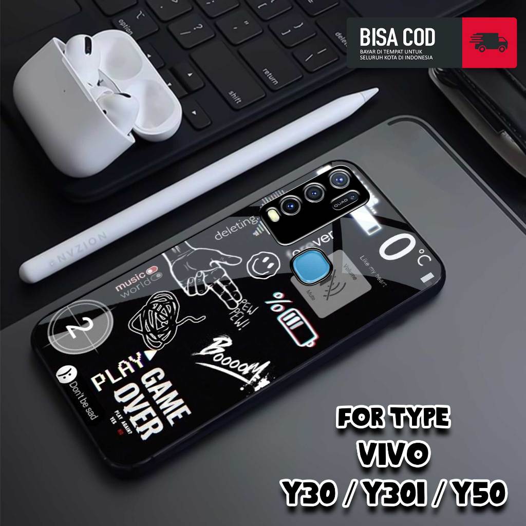 Case VIVO Y30 / VIVO Y30i / VIVO Y50 - Casing Vivo Y30 Y30i Y50 - MOTIF NASA TICKET - Hardcase Premi