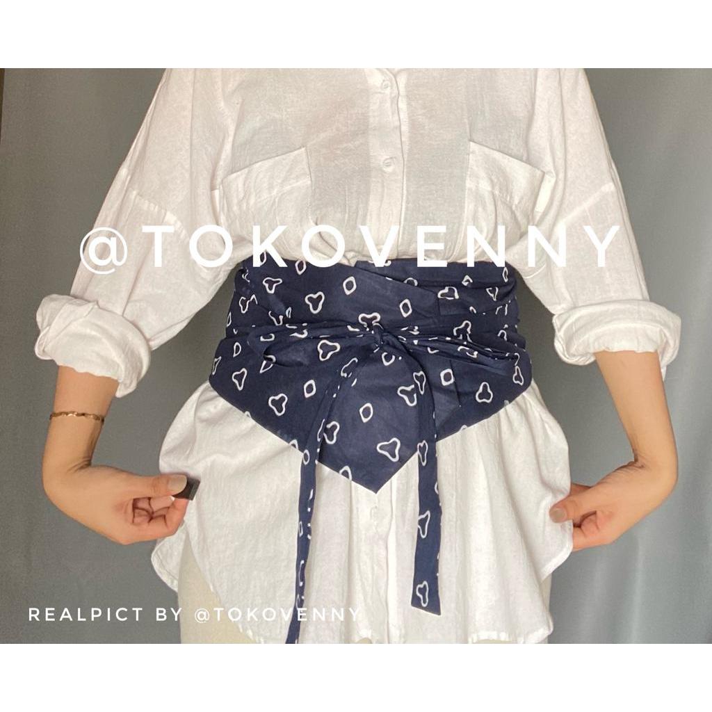 Obi belt motif batik jumputan termurah bisa cod bytokovenny