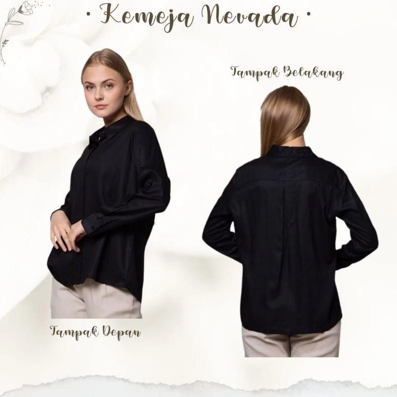 KEMEJA NEVADA HITAM PUTIH