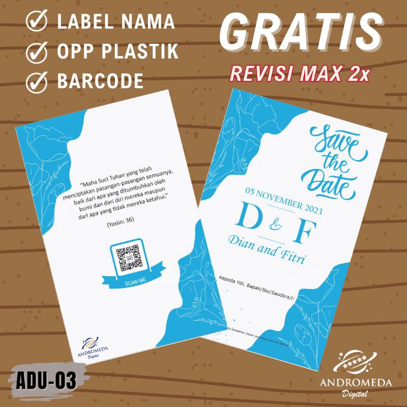 Undangan Nikah Ngunduh Mantu Walimatul Ursy Simple Cantik Lucu Menarik Minimalis Aesthetic Mewah Rus