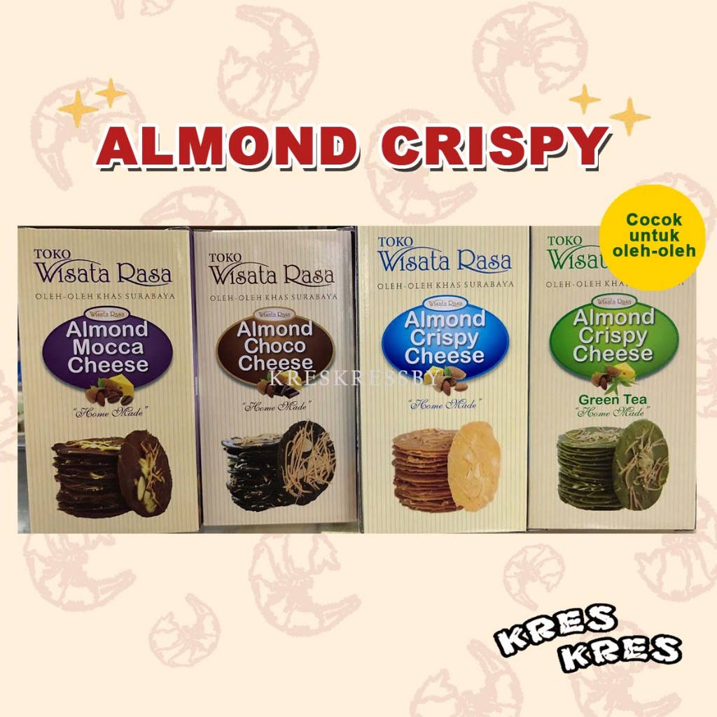 

Wisata Rasa Almond Crispy Cheese Original Mocca Green Tea Choco