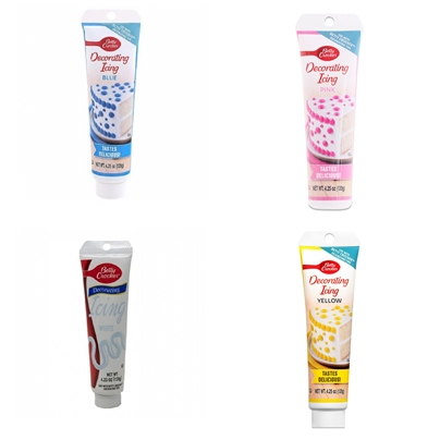 

Betty Crocker Icing 120g (Blue, Pink, White, Yellow)