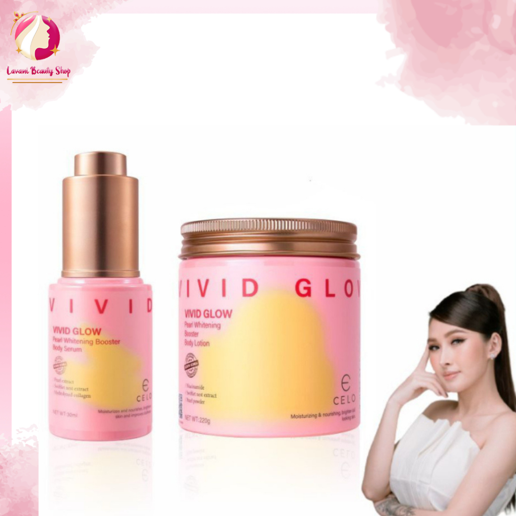CELO VIVID GLOW PEARL SET ( 2 IN 1 ) READY STOCK LANGSUNG KIRIM | LAVANI BEAUTY