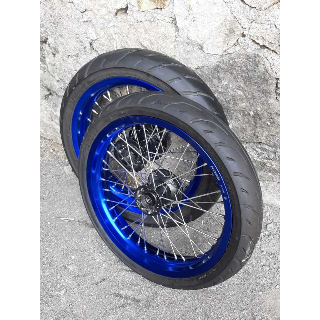 WHEELSET BAN SUPERMOTO KLX MURAH 250/300 RING 17