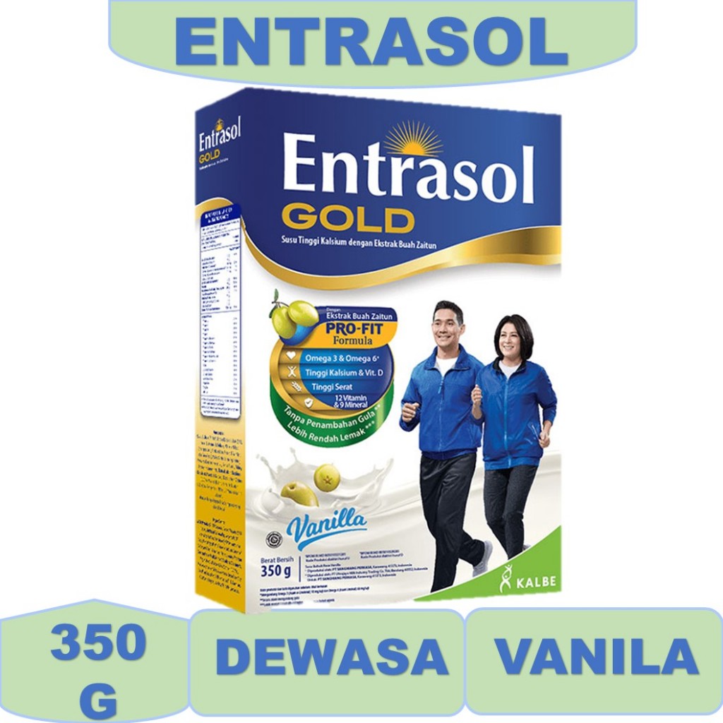 

Susu ENTRASOL GOLD PLAIN rasa Vanila 350 gr - de snop